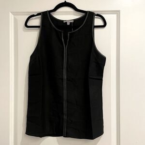 NWT Black Tinley Road Tank Leather Trim Sz. M